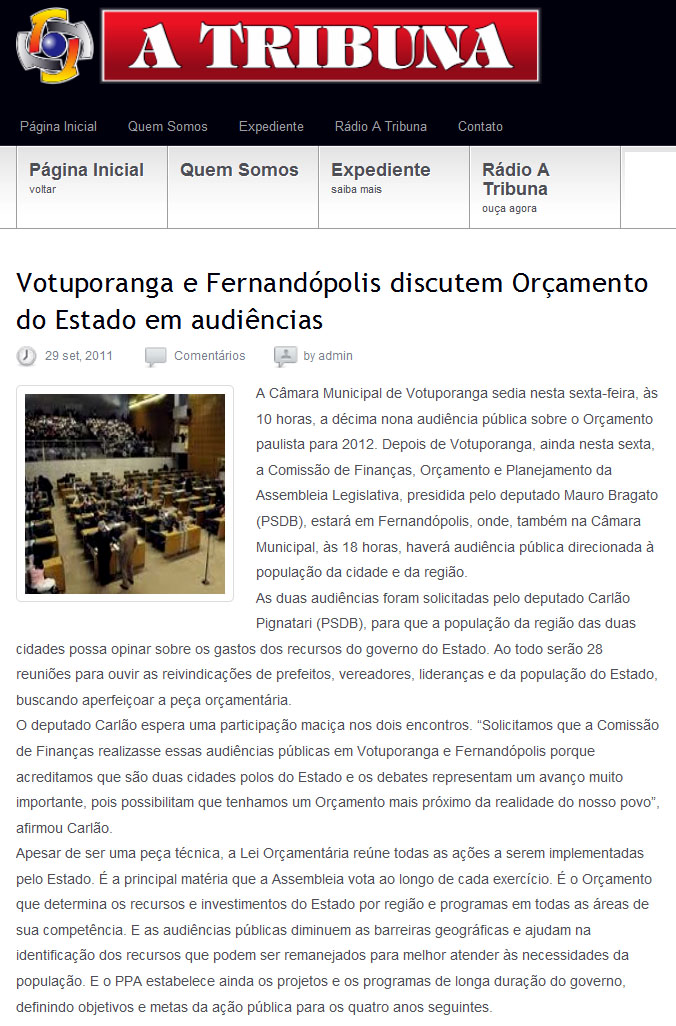 a tribuna - 29 09 11