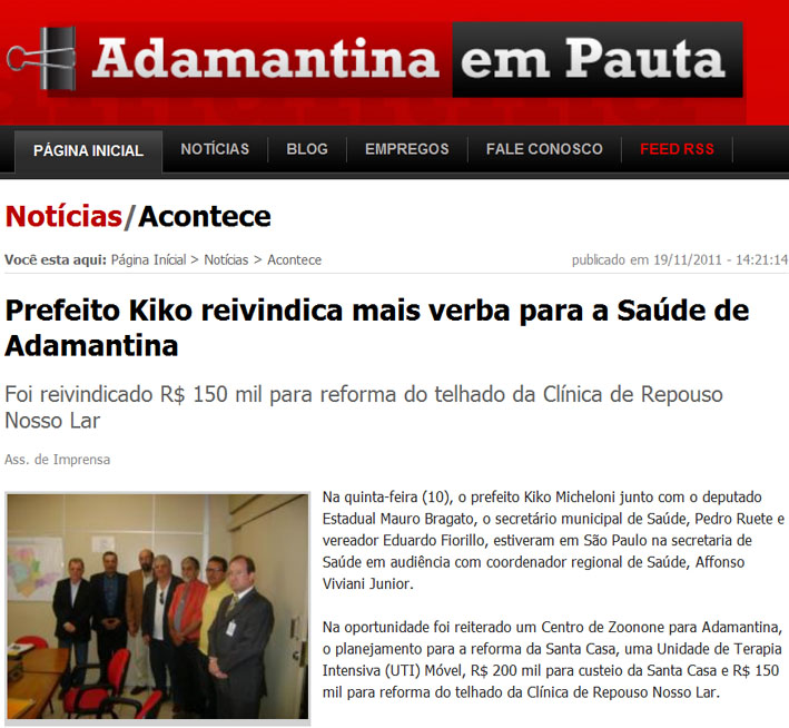 adamantina em pauta - 19 11 11