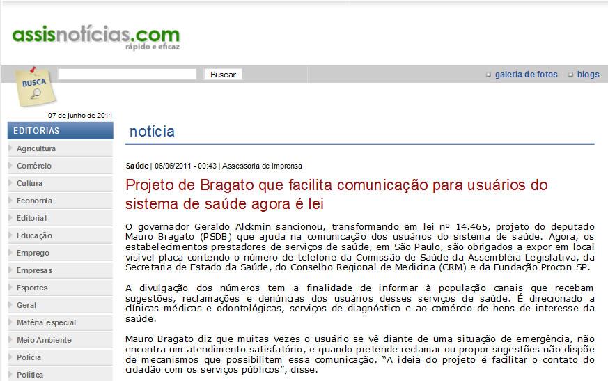 assis noticias - 06 06 11 - projeto
