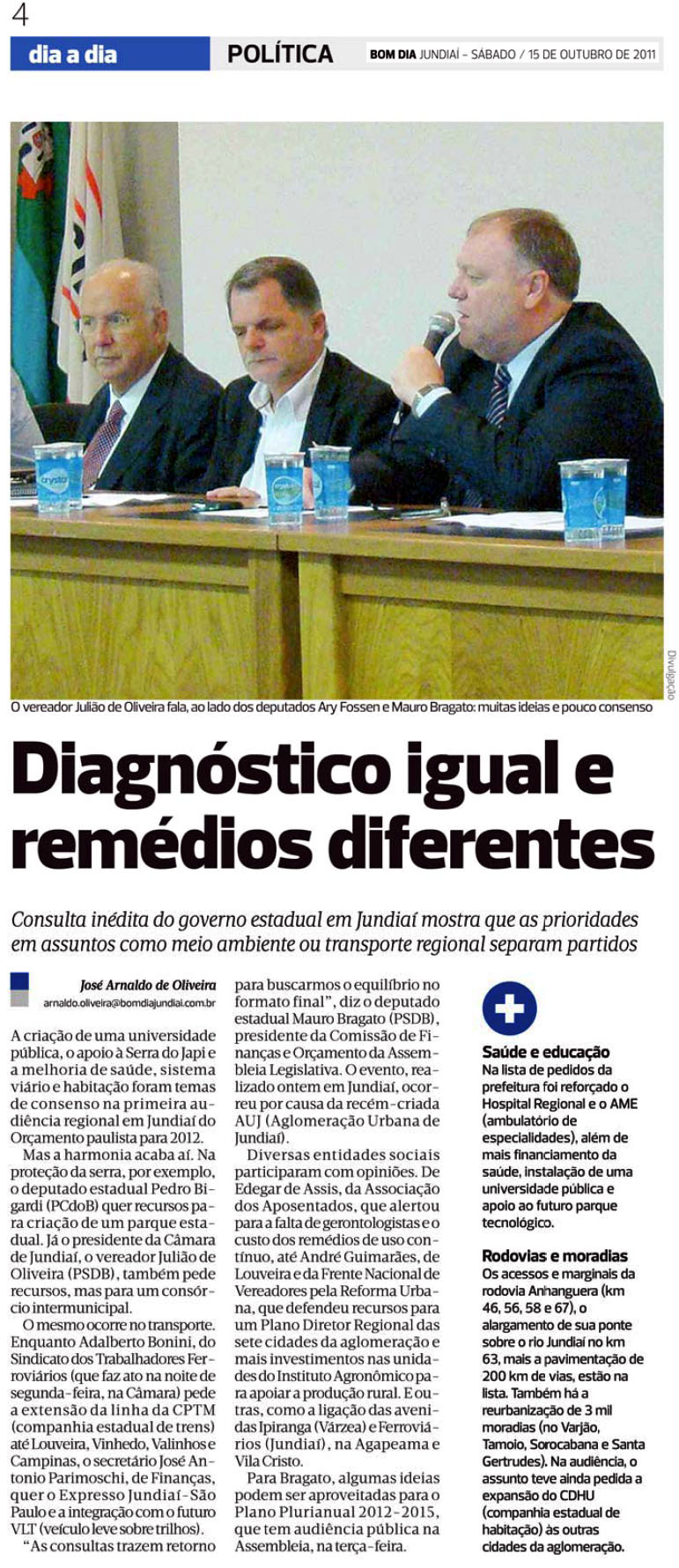 bom dia jundiai - 15 10 11