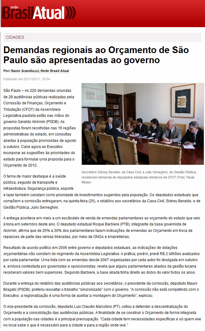 brasil atual - 25 11 11