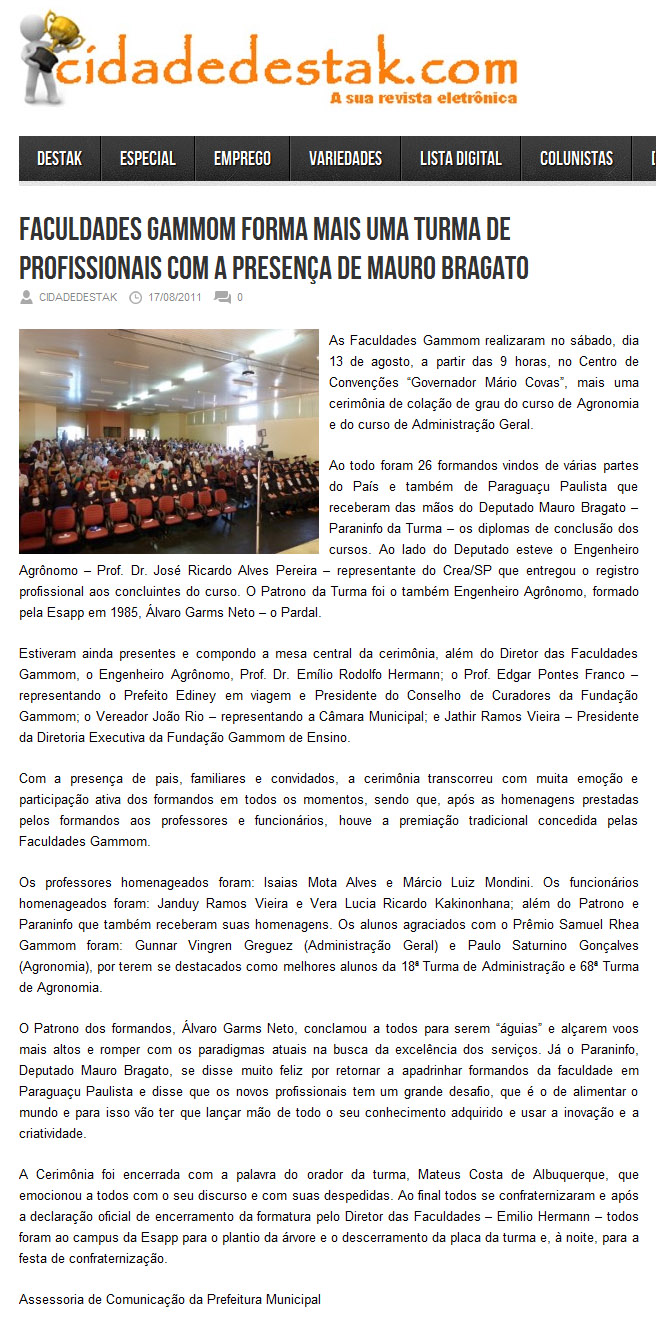 cidade destak - 15 08 11