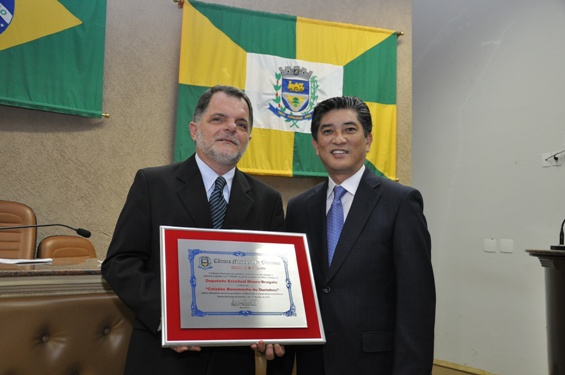 BRAGATO RECEBE TÍTULO DE CIDADÃO EM OURINHOS