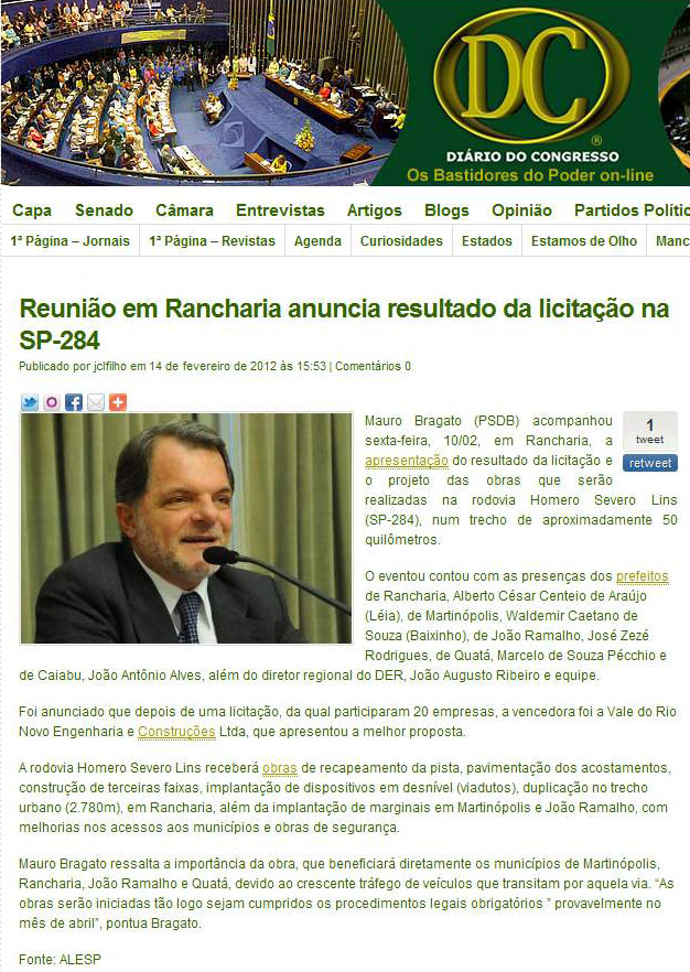 diario do congresso - 14 02 12