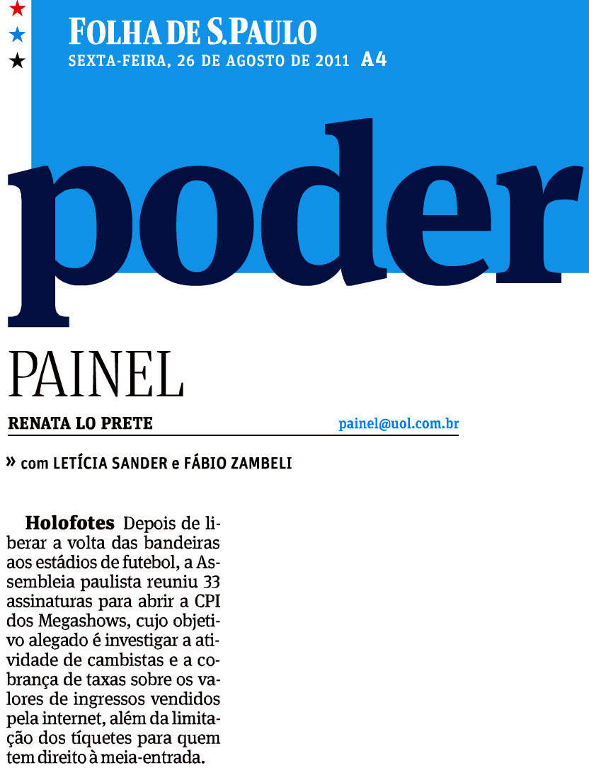 folha de sao paulo - 26 08 11