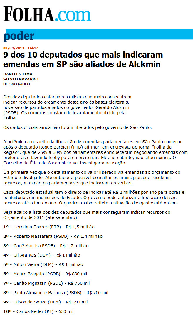 folha online - 30 09 11