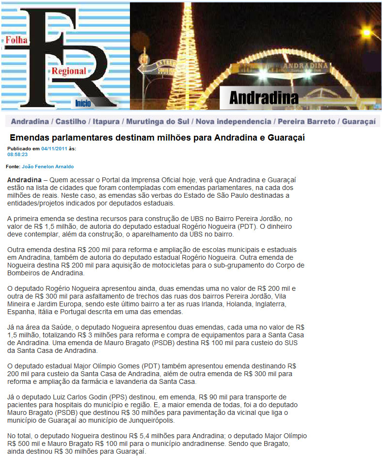 folha regional - 04 11 11