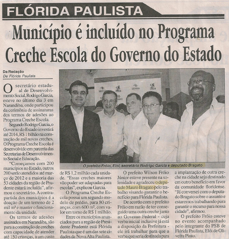 folha regional - 12 11 11 - florida creche
