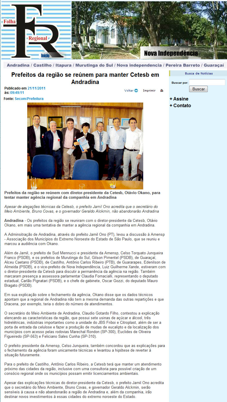 folha regional - 21 11 11