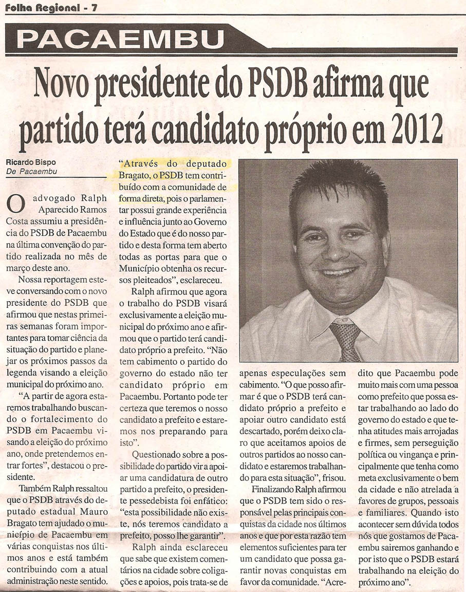 folha regional - 25 06 11 - pres psdb