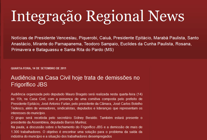 integração regional - 14 09 11