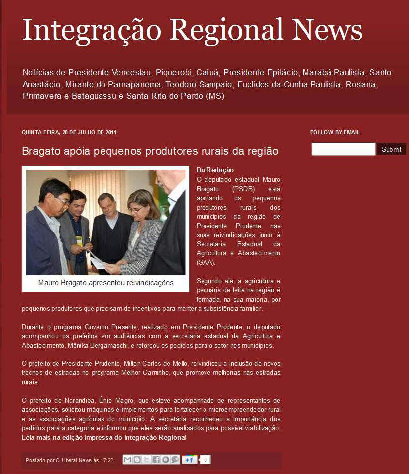integração regional - 28 07 11