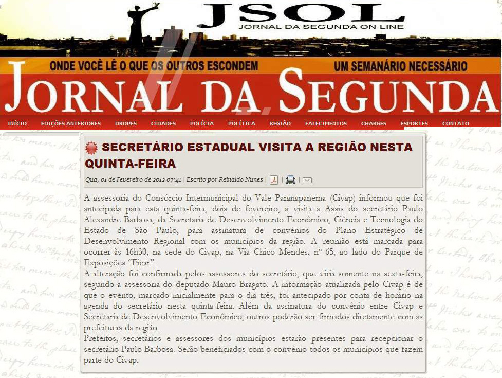 jornal da segunda - 01 02 12