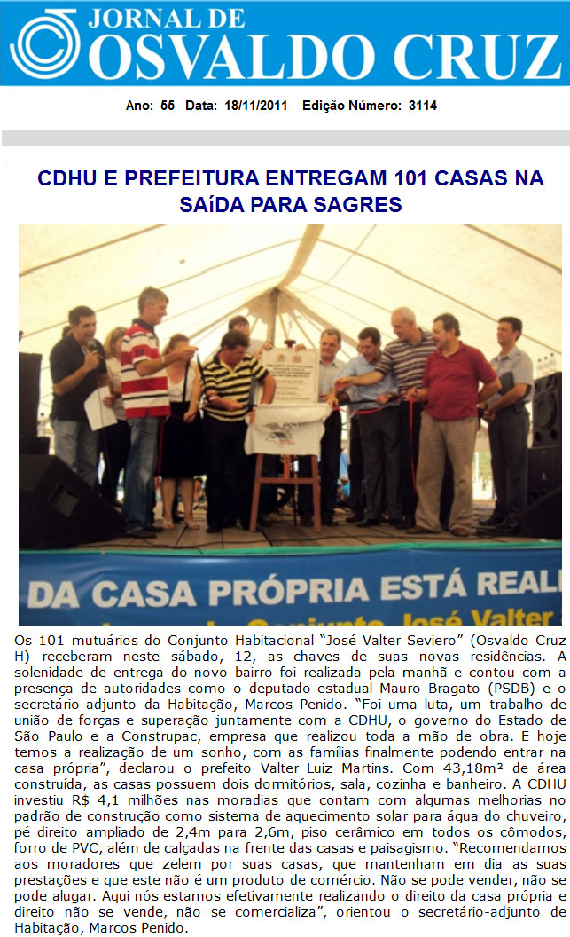 jornal de osvaldo cruz - 18 11 11