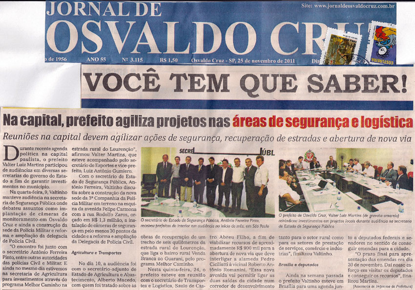 jornal de osvaldo cruz - 25 11 11 - segurança