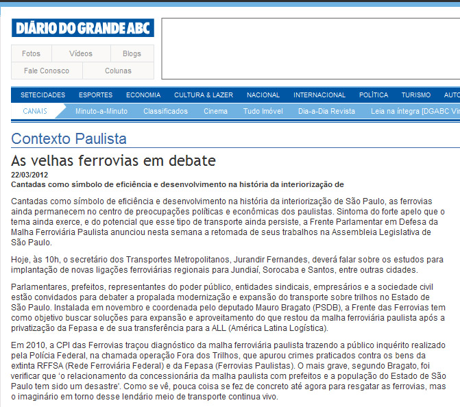 diario do grande abc - 22 03 12