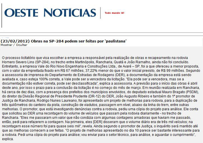 oeste noticias - 23 02 12