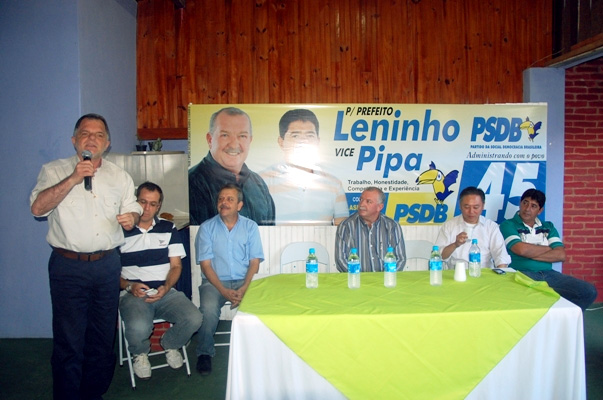 Em Hercul?ndia, Bragato ap?ia Leninho e Pipa