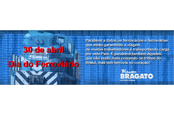 Parab?ns a todos os ferrovi?rios e ferrovi?rias do Brasil