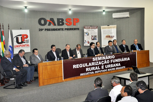 Presidente Prudente sedia semin?rio sobre regulariza??o fundi?ria rural e urbana