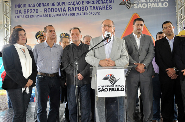 Alckmin d? in?cio ? duplica??o da Raposo entre Rancharia e Regente Feij?