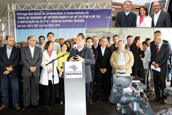 Governador Alckmin inaugura novo Trevo de Ourinhos na Raposo Tavares