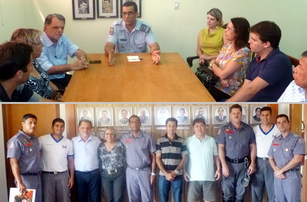 Com a Fatec e moradores do Ana Jacinta: bombeiros, policiamento e seguran?a