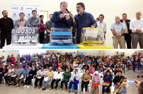 Sorteio de 85 casas da CDHU em Santa Mercedes