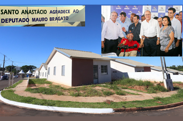 Fam?lias de Santo Anast?cio recebem mais 102 casas da CDHU