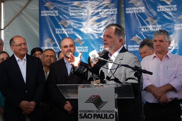 Bragato e Alckmin na inaugura??o do pres?dio de Tupi Paulista