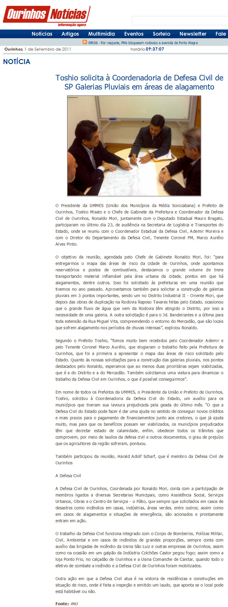 ourinhos noticias - 01 09 11