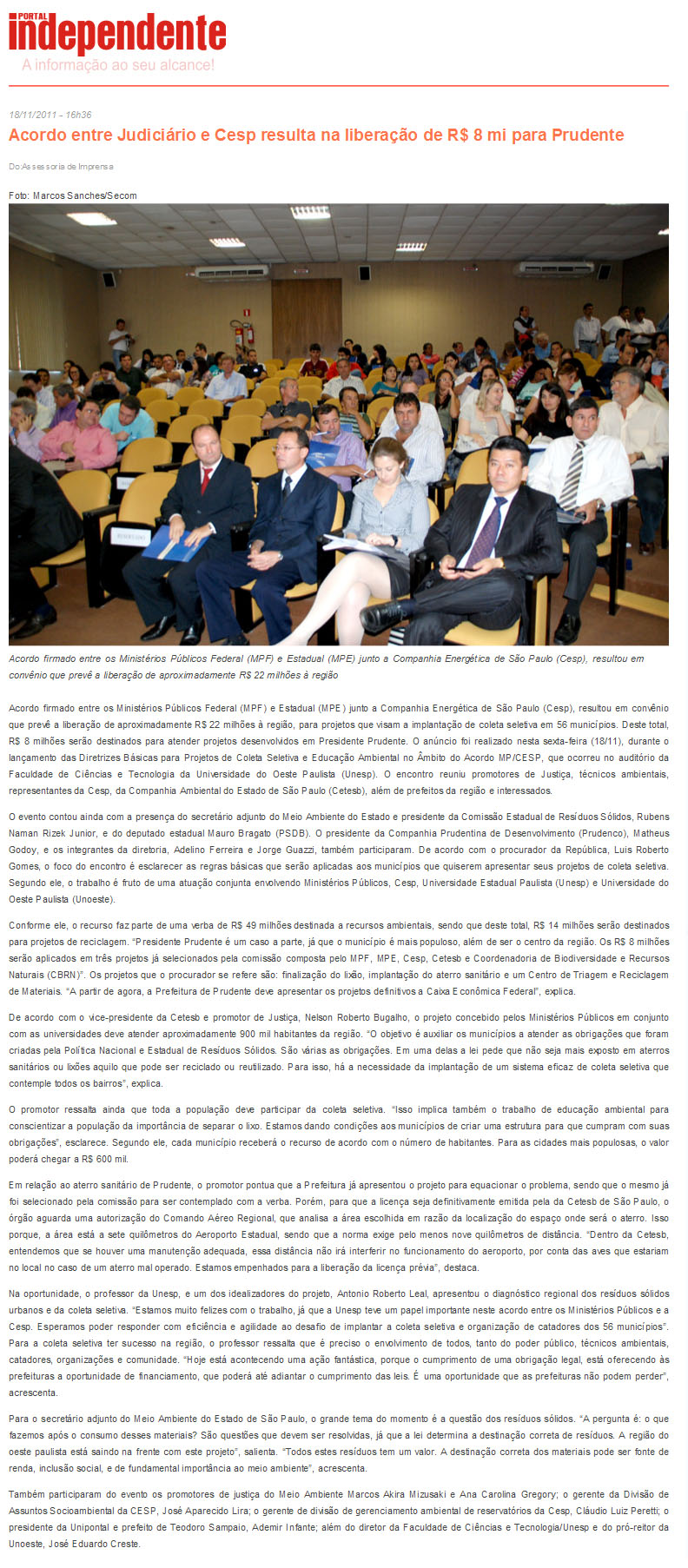 portal independente - 18 11 11