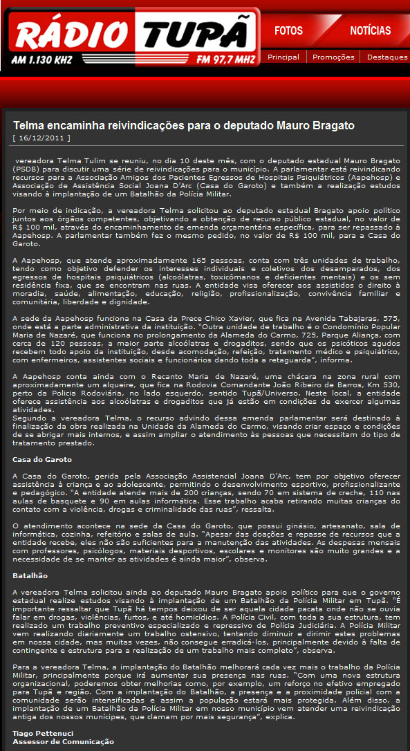 radio tupa - 16 12 11