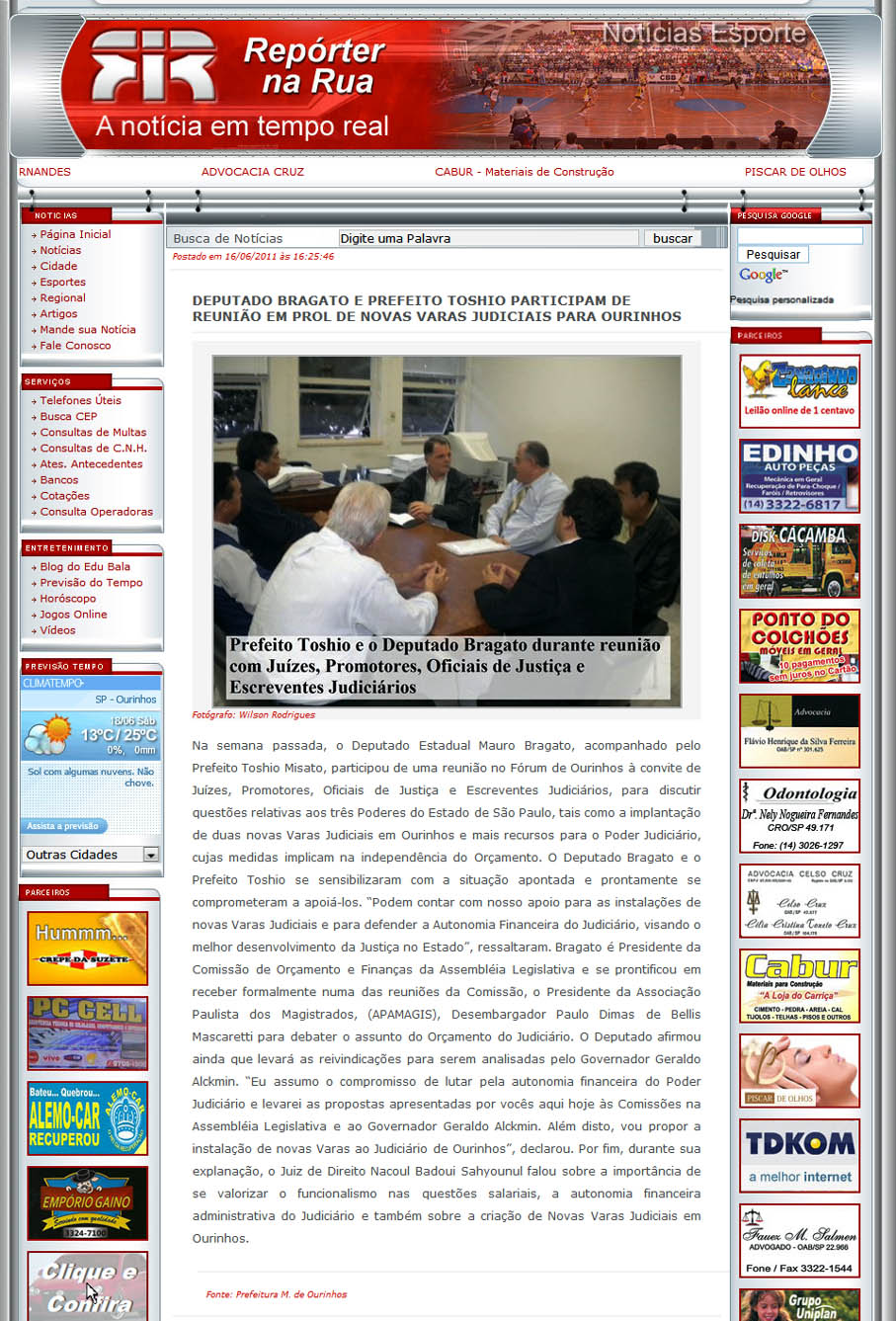 reporter na rua - 16 06 11