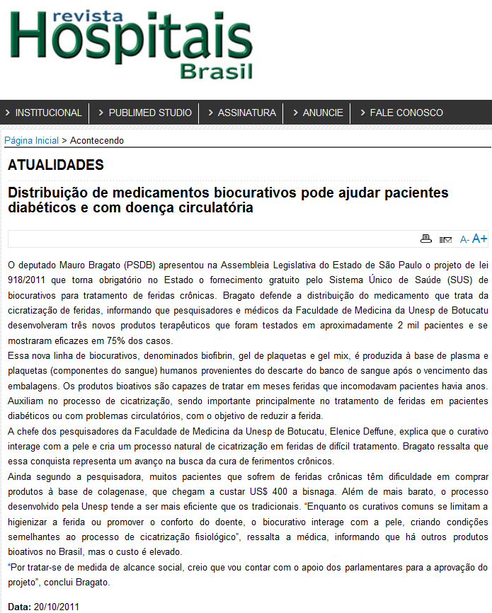 revista hospitais brasil - 20 10 11