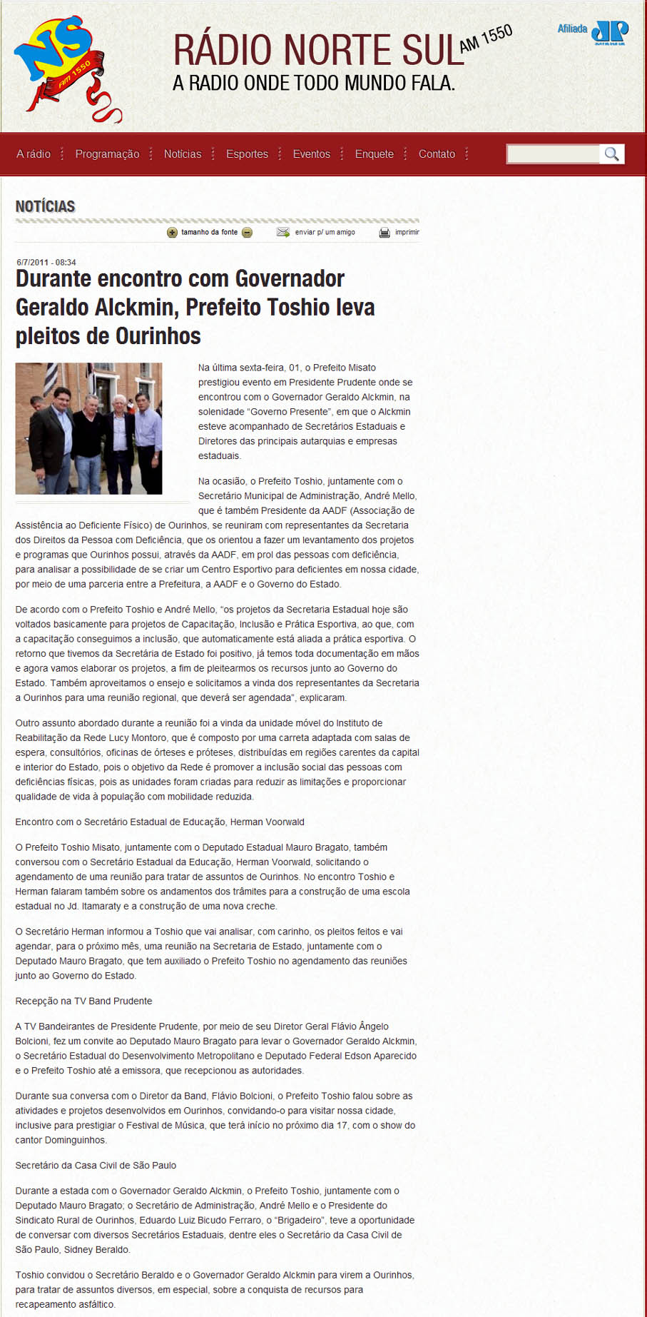 rádio norte sul - 06 07 11